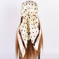 LARGE POLKA DOT PRINT BANDANA SCARF | 40SC694: IVORY