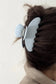 JUMBO STRIPE PLAID OVAL HAIR CLAW CLIPS | 40H1020: STRIPE BROWN