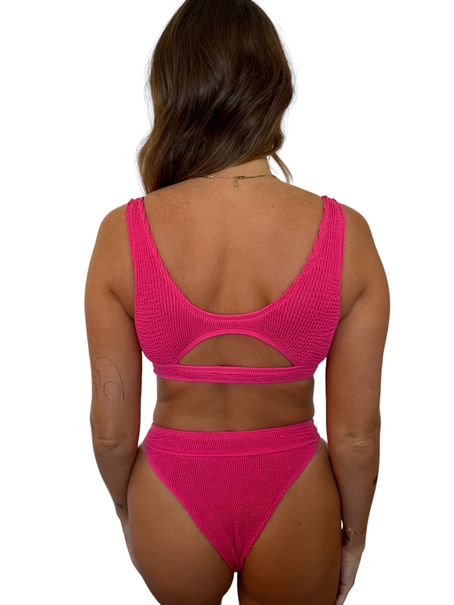 Janelle bikini bottom in Petunia, LOKAL one/size swimwear, photo 2 of 4
