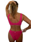 Becca bikini bottom in Petunia, LOKAL one/size swimwear, photo 2 of 3