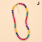 Natural Stone Semi-Precious Glass Mixed Necklace | 40NK9694: A