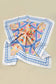 TRIBAL PRINT SILKY FEEL BANDANA SCARF | 40SC614: Blue