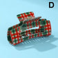 Holiday & Christmas Tree Stripe Hair Claw Clips | 40H1125: F