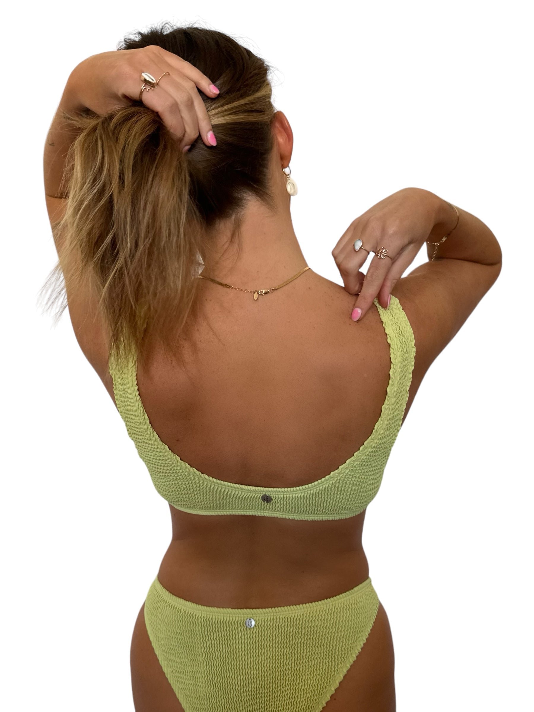 Paige bikini top in Ivy, LOKAL one/size swimwear, photo 2 of 3
