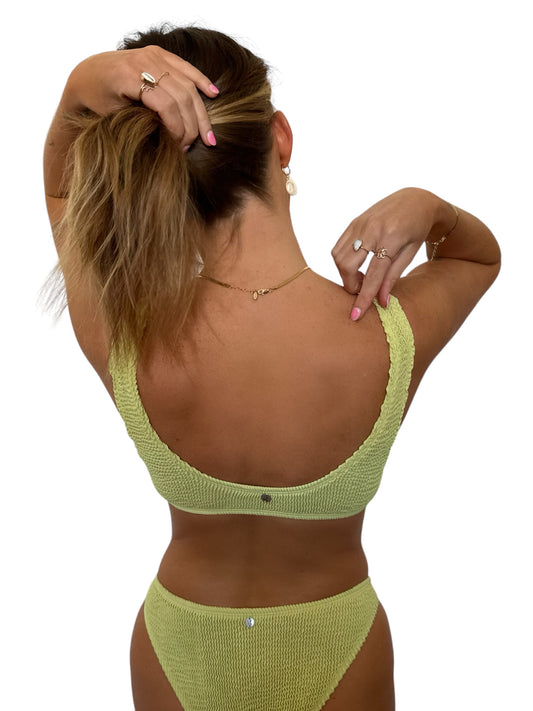 Paige bikini top in Ivy, LOKAL one/size swimwear, photo 2 of 3
