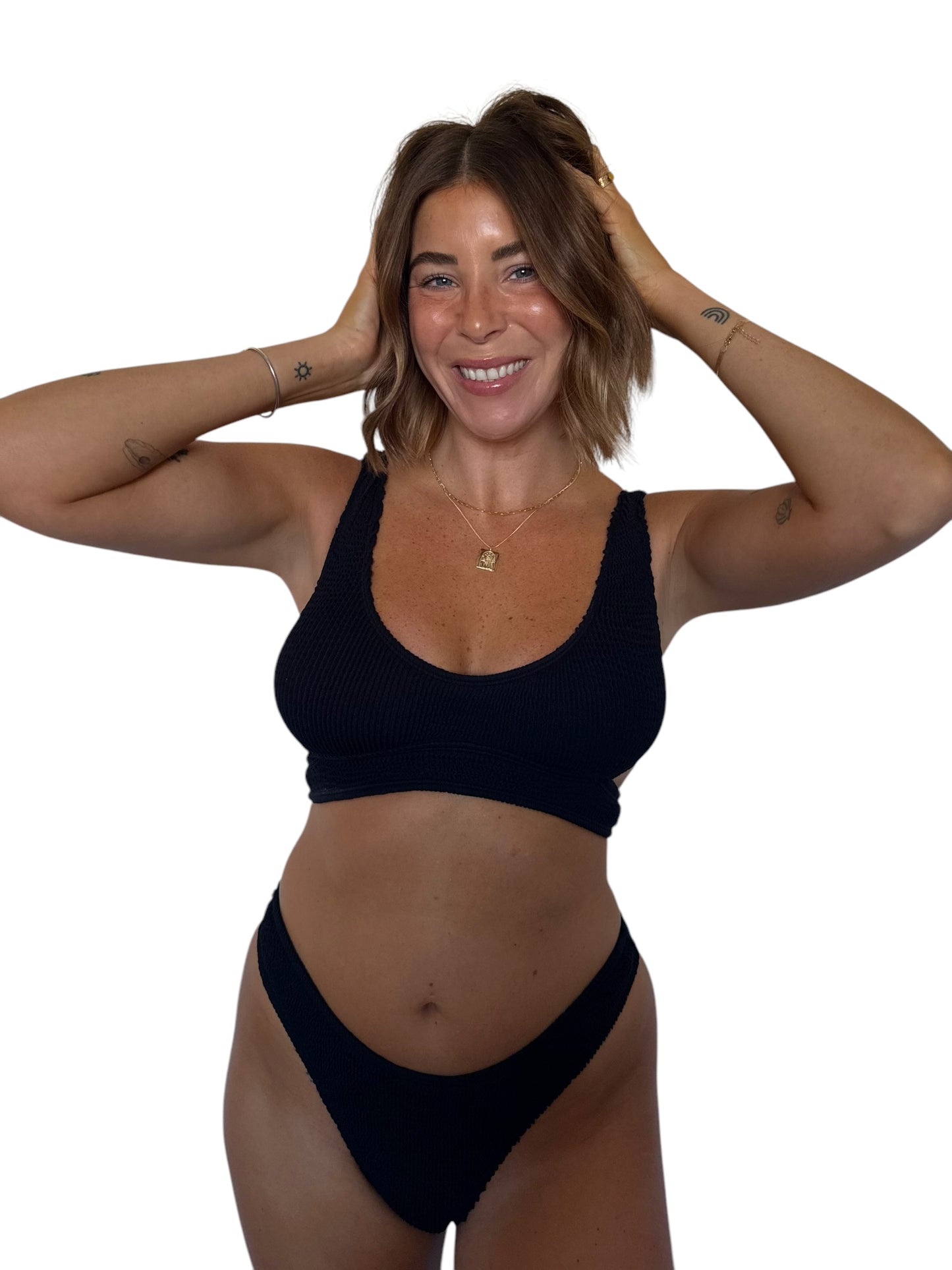 Hannah bikini bottom in Midnight, LOKAL one/size swimwear, photo 1 of 3