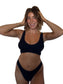 Hannah bikini bottom in Midnight, LOKAL one/size swimwear, photo 1 of 3