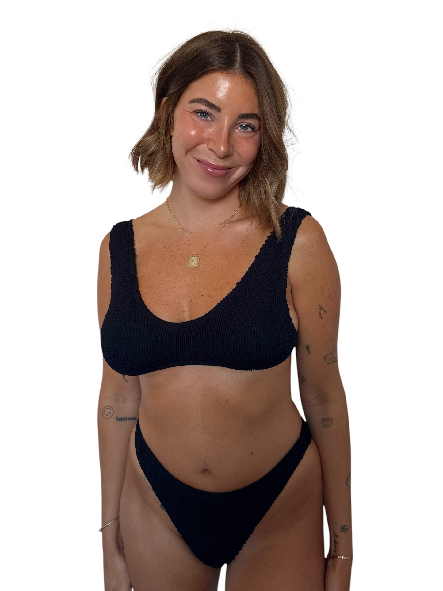 Becca bikini bottom in Midnight, LOKAL one/size swimwear, photo 1 of 3