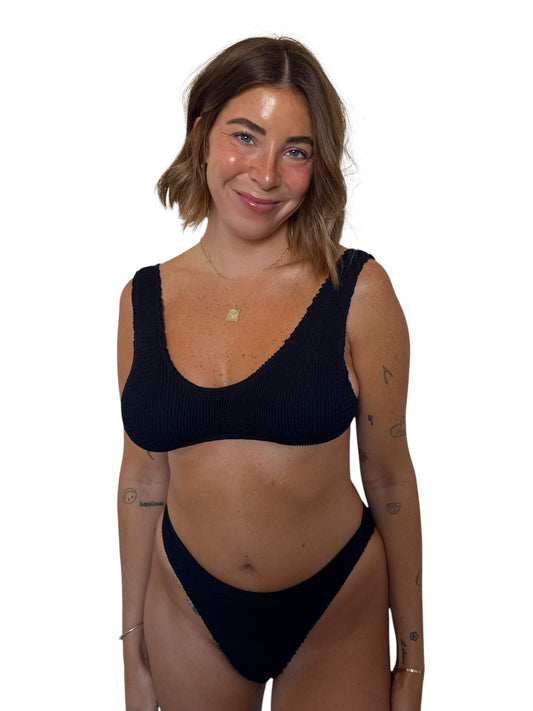 Becca bikini bottom in Midnight, LOKAL one/size swimwear, photo 1 of 3