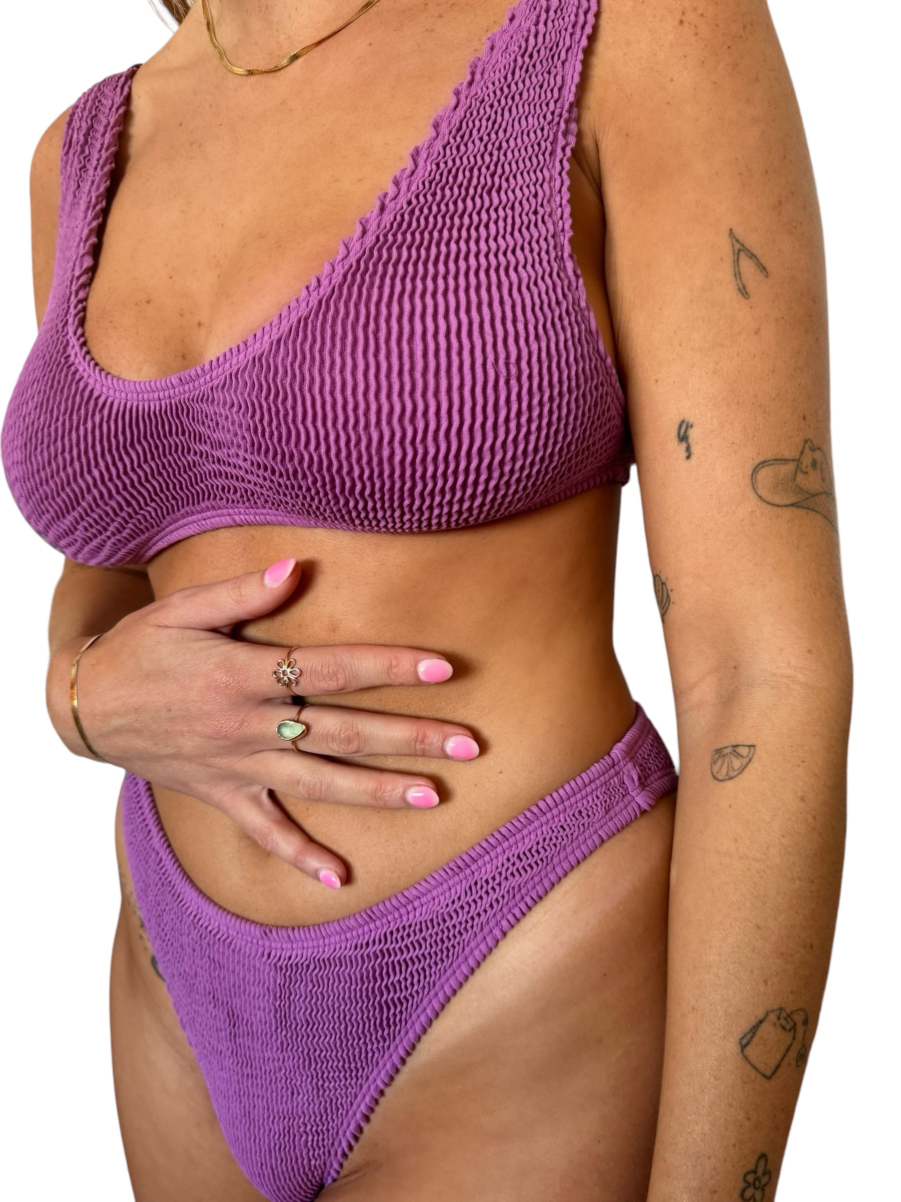 Becca bikini bottom in Aster, LOKAL one/size swimwear, photo 2 of 3