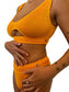 Alix bikini top in Marigold, LOKAL one/size swimwear, photo 3 of 3