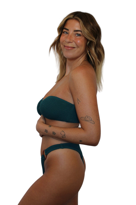 Kayla bikini top in Mermaid, LOKAL one/size swimwear, photo 1 of 4