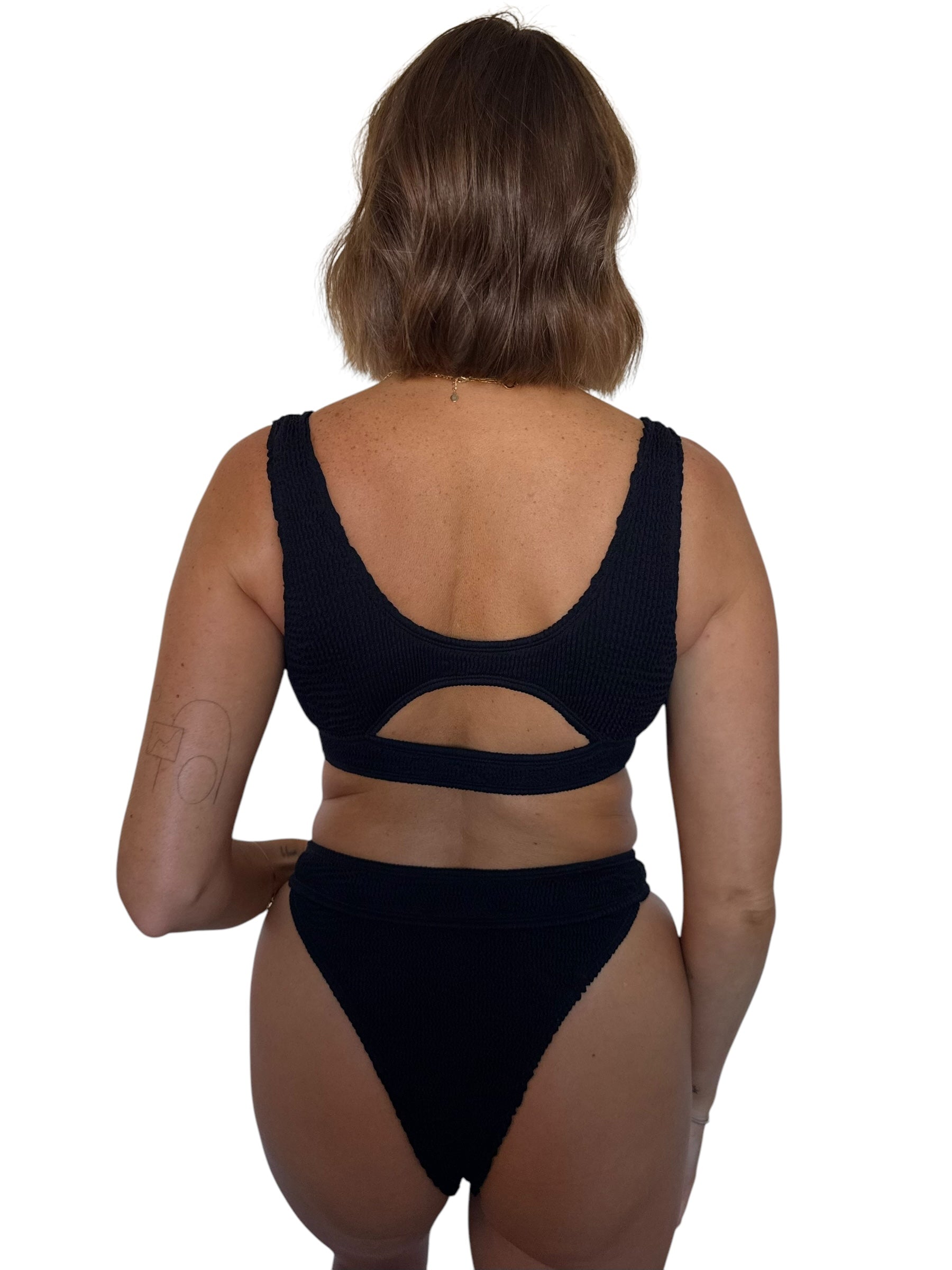 Janelle bikini bottom in Midnight, LOKAL one/size swimwear, photo 2 of 4