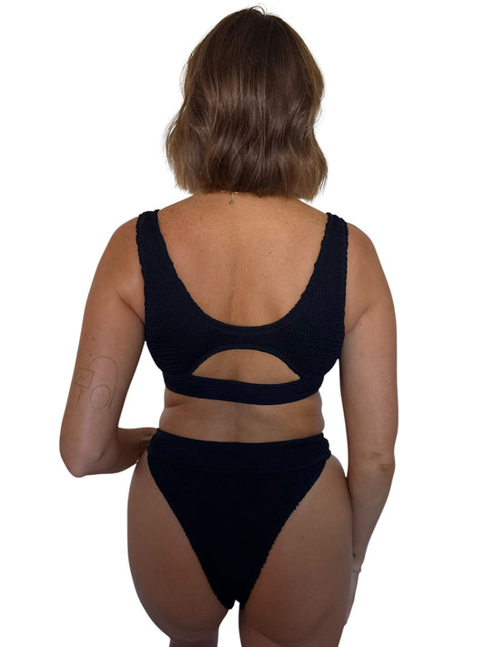 Janelle bikini bottom in Midnight, LOKAL one/size swimwear, photo 2 of 4
