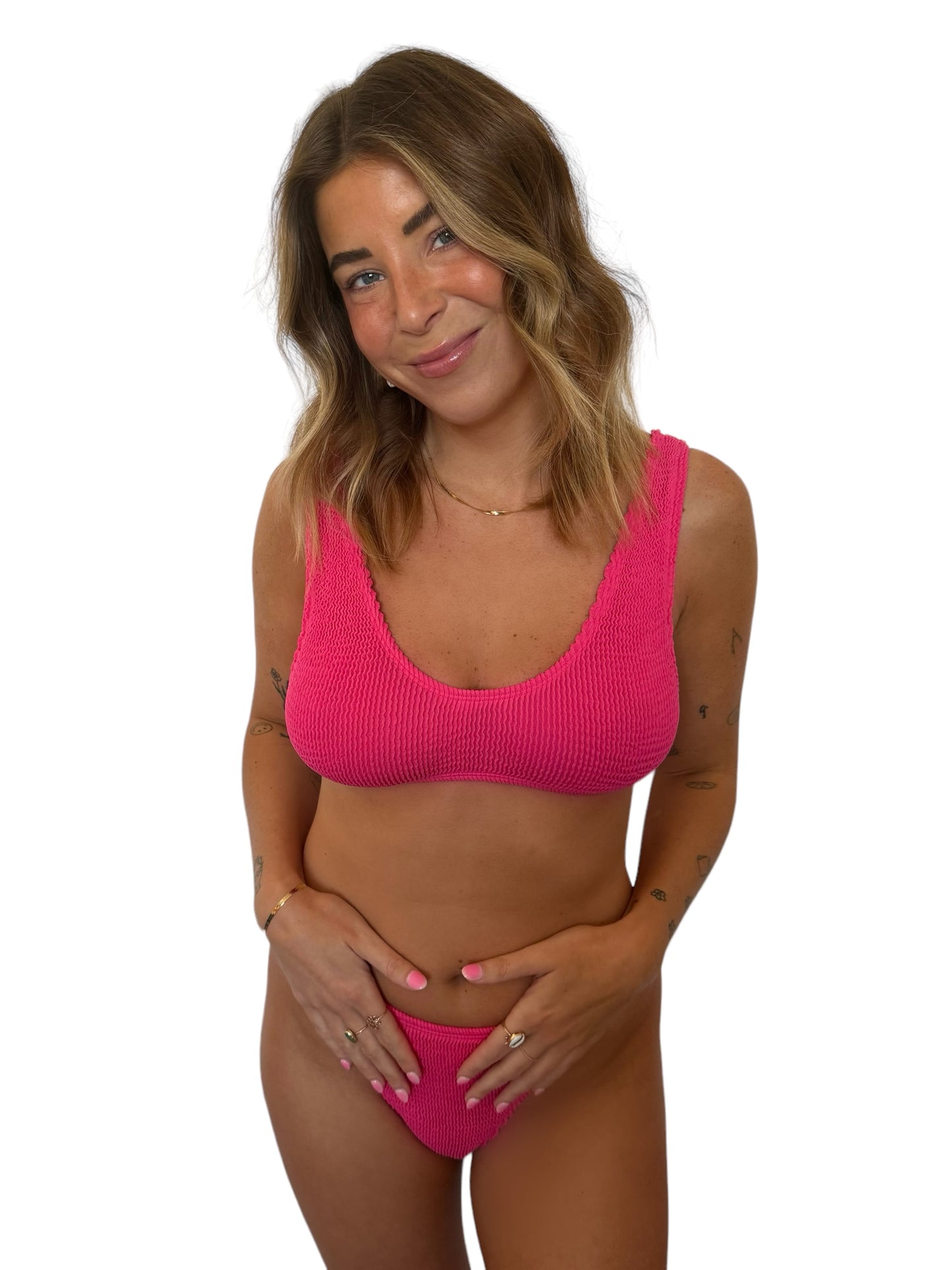 Paige bikini top in Petunia, LOKAL one/size swimwear, photo 1 of 3