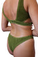 Kiera bikini top in Seaweed, LOKAL one/size swimwear, photo 3 of 4