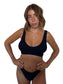 Kiera bikini top in Midnight, LOKAL one/size swimwear, photo 1 of 4