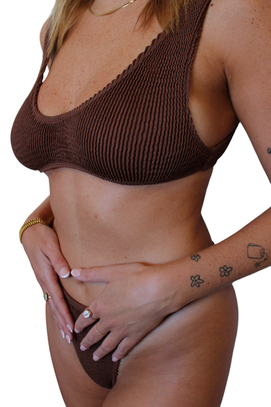 Paige bikini top in Coconut, LOKAL one/size swimwear, photo 1 of 4
