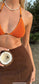 Jess bikini top in Clementine, LOKAL one/size swimwear, photo 1 of 5
