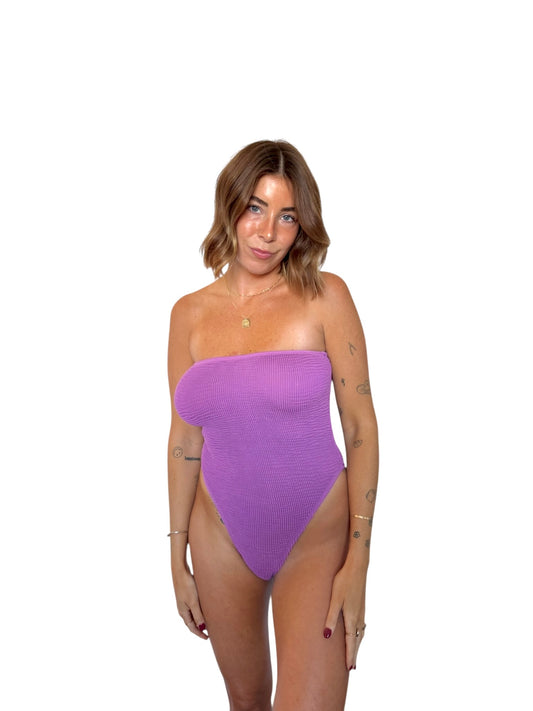 Natalie one-piece swimsuit in Aster, LOKAL one/size swimwear, photo 2 of 3