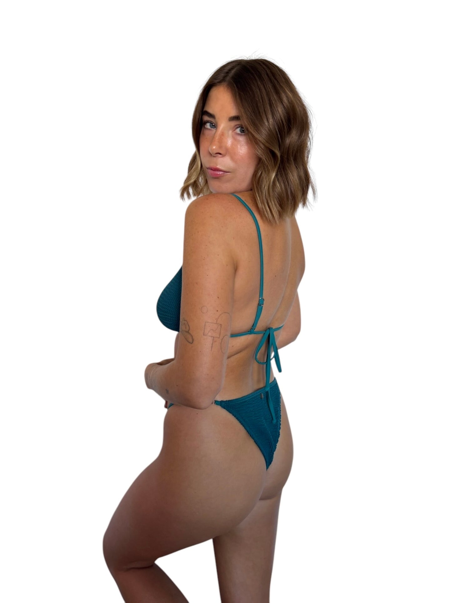 Bristen bikini bottom in Mermaid, LOKAL one/size swimwear, photo 1 of 4