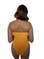 Natalie one-piece swimsuit in Marigold, LOKAL one/size swimwear, photo 4 of 4