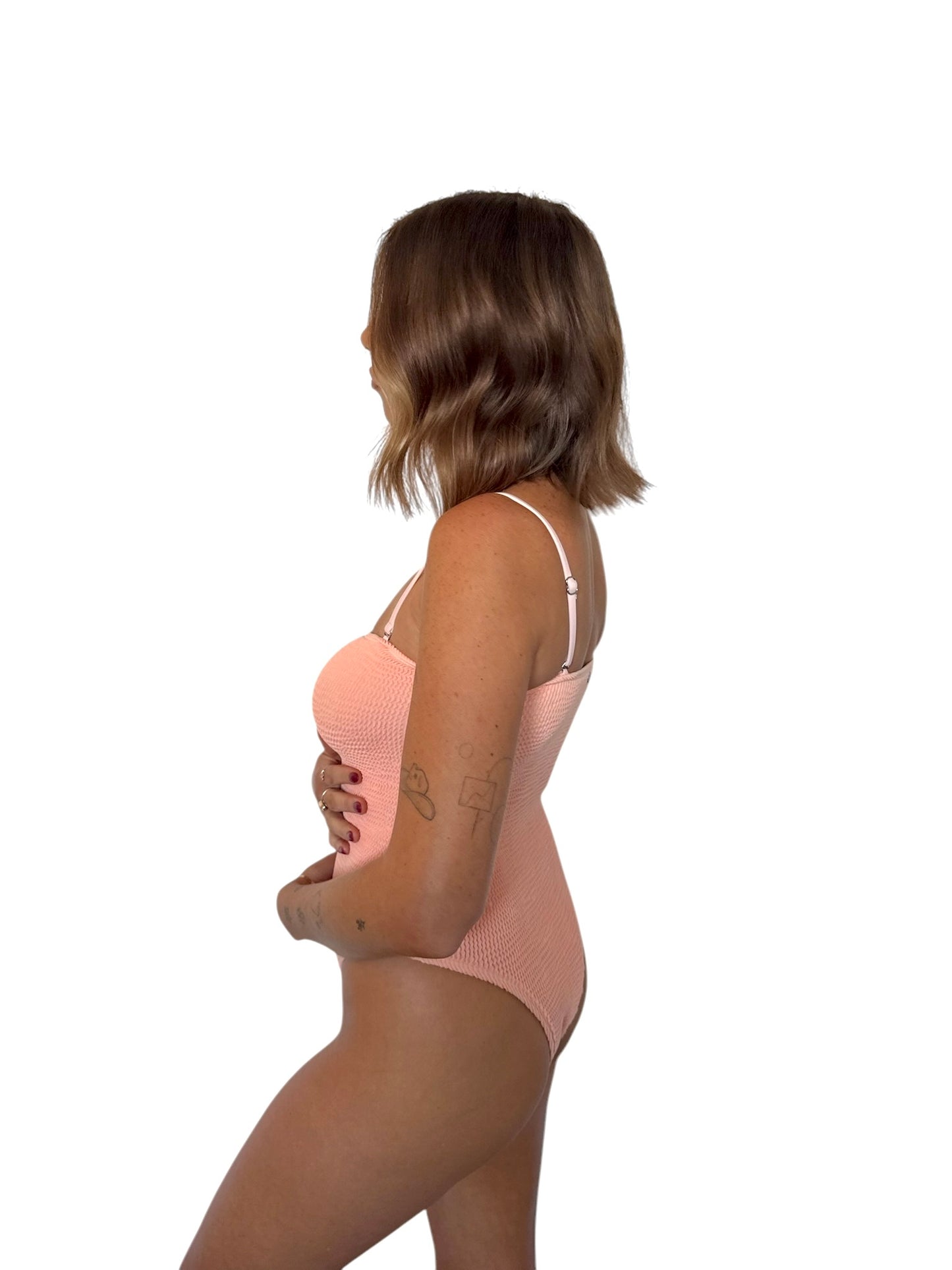 Natalie one-piece swimsuit in Nectar, LOKAL one/size swimwear, photo 3 of 4