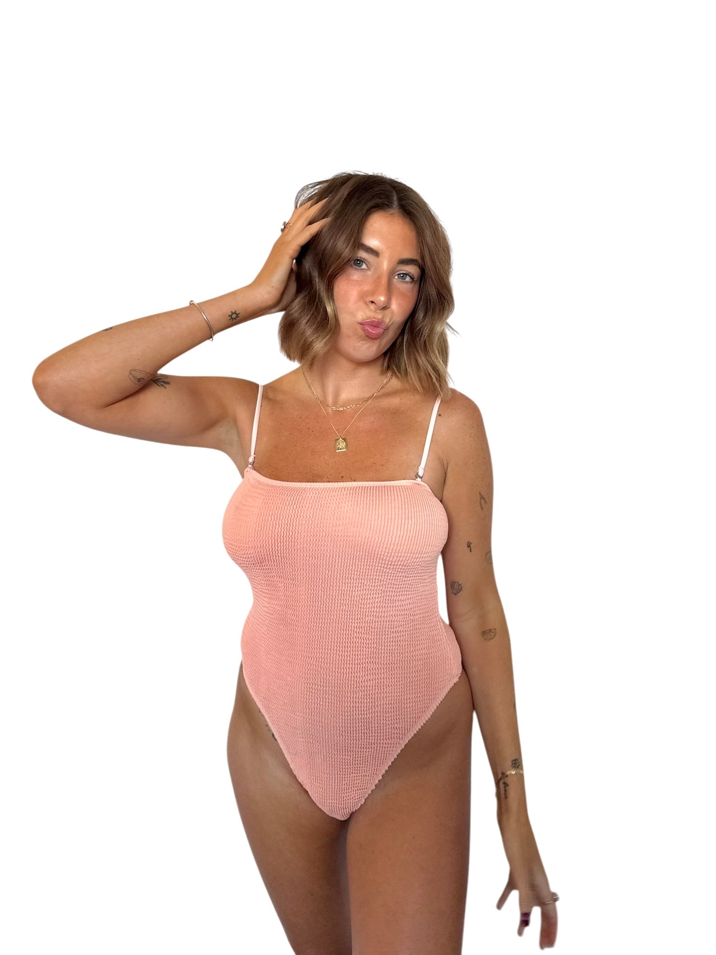 Natalie one-piece swimsuit in Nectar, LOKAL one/size swimwear, photo 1 of 4