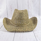 Seagrass Crochet Weave Cowboy Hat With Cord Band: NA