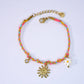 18K STAINLESS STEEL CORDED CHARM BRACELET | 40B5190: FLOWER