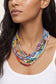 Natural Stone Semi-Precious Glass Mixed Necklace | 40NK9694: A