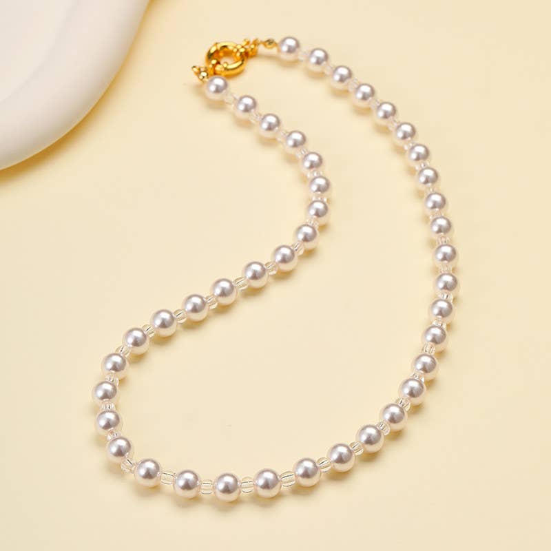 Natural Stone Semi-Precious Glass Mixed Necklace | 40NK9659: B