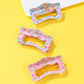 Floral Waivy Silhouette Hair Claw Clip | 40H1109: B