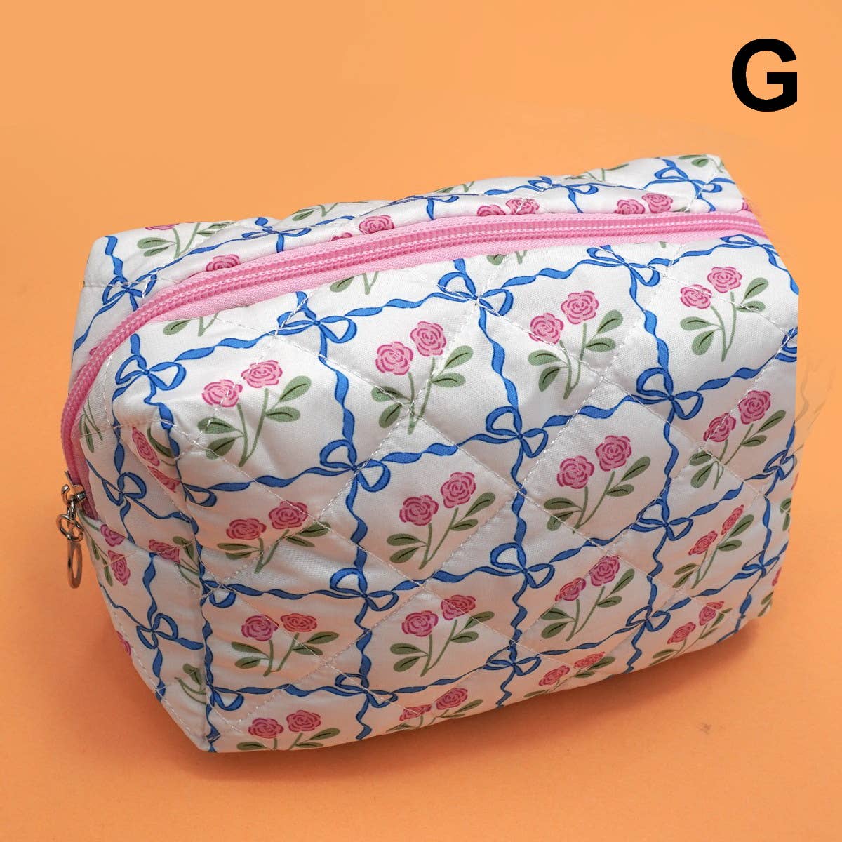 FLORAL TOILE PATTERN MAKEUP COSMETIC POUCH BAG | 40P562: G