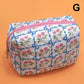 FLORAL TOILE PATTERN MAKEUP COSMETIC POUCH BAG | 40P562: K