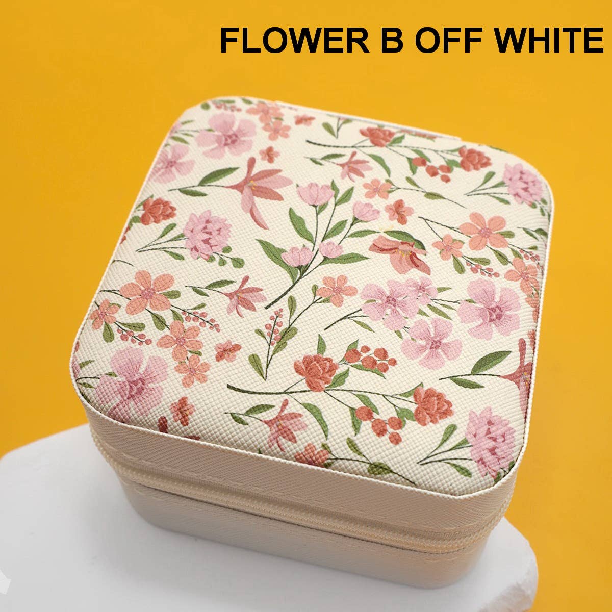 DESIGNED JEWELRY ORGANIZER TRAVEL BOX CASE | 40P566: POLKA DOT GREEN