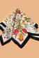 LARGE FLORAL PRINT BANDANA SCARF | 40SC655: NAVY