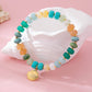 Earth Tone Beaded Shell Bracelet | 80B1698: Gold