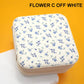 DESIGNED JEWELRY ORGANIZER TRAVEL BOX CASE | 40P566: FLOWER D OFF WHITE