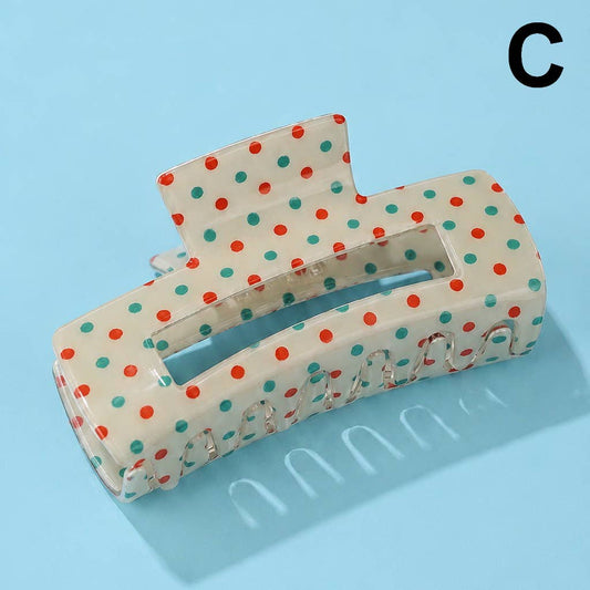 Holiday & Christmas Tree Stripe Hair Claw Clips | 40H1125: C