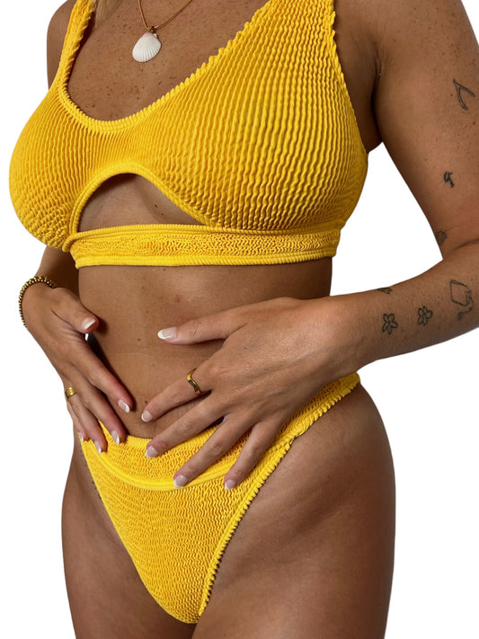 Alix bikini top in Daffodil, LOKAL one/size swimwear, photo 2 of 3