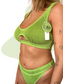 Alix bikini top in Avocolada, LOKAL one/size swimwear, photo 2 of 4